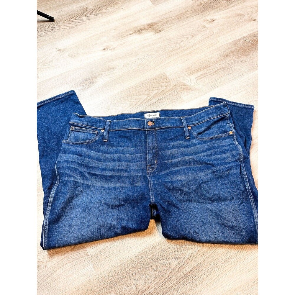 Madewell Women's Petite Slim Straight Jeans in Hammond Wash 37P Short